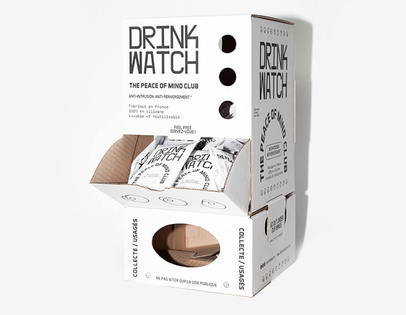 Características da tampa protetora de silicone DrinkWatch